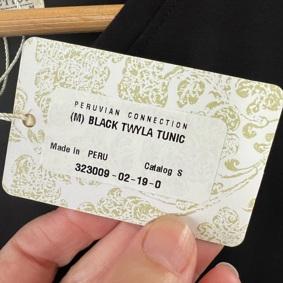 Peruvian Connection Black Knit Sleeveless Twyla
Long Tunic - Size S - NWT - Picture 5 of 7